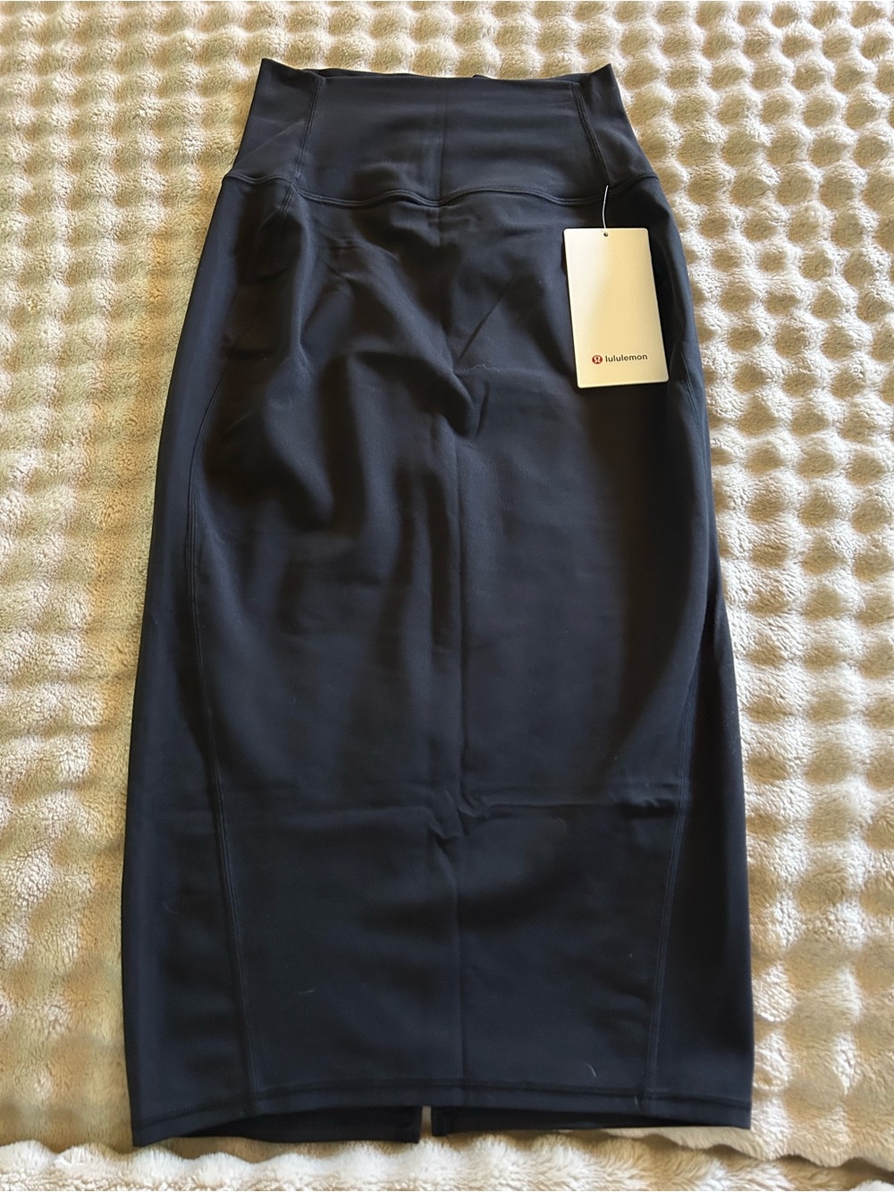 Lululemon Black High-Waist Midi Skirt